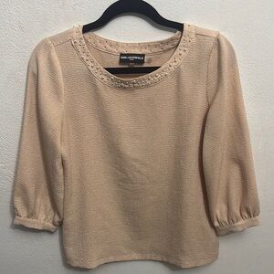 Karl Lagerfeld Women's Cream Top